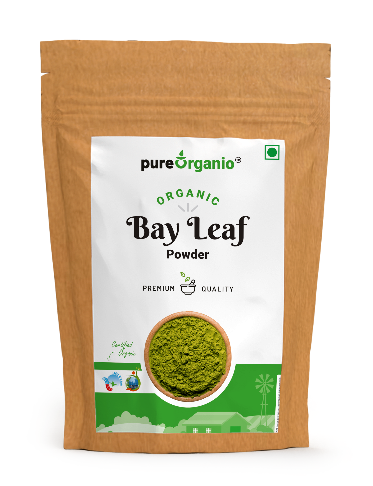 Pure Organio Organic Bayleaf Powder (Tej Patta Powder)