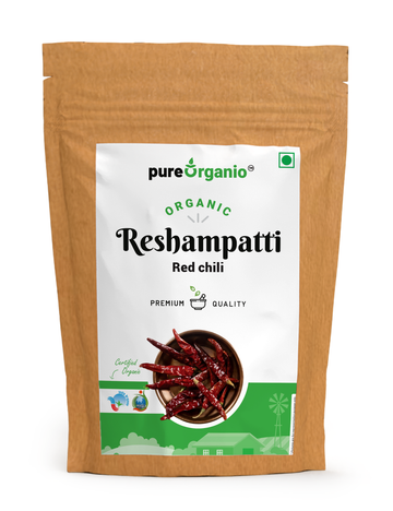 Pure organio Organic Reshampatti Red chilli Whole