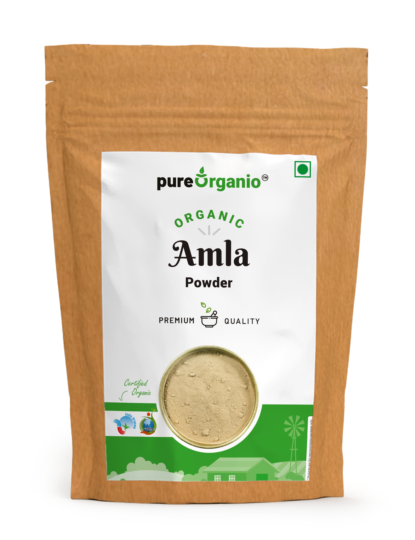 PureOrganio Organic Amla Powder